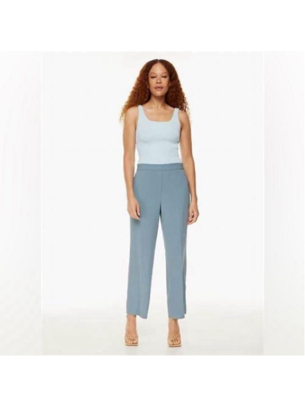 Aritzia Babaton
Conan Wide Pant career minimalist blue gray sz 8